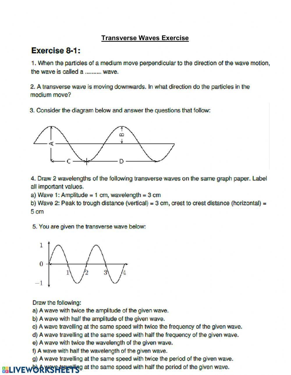 Waves 3: Pulse & Transverse Waves Exercises