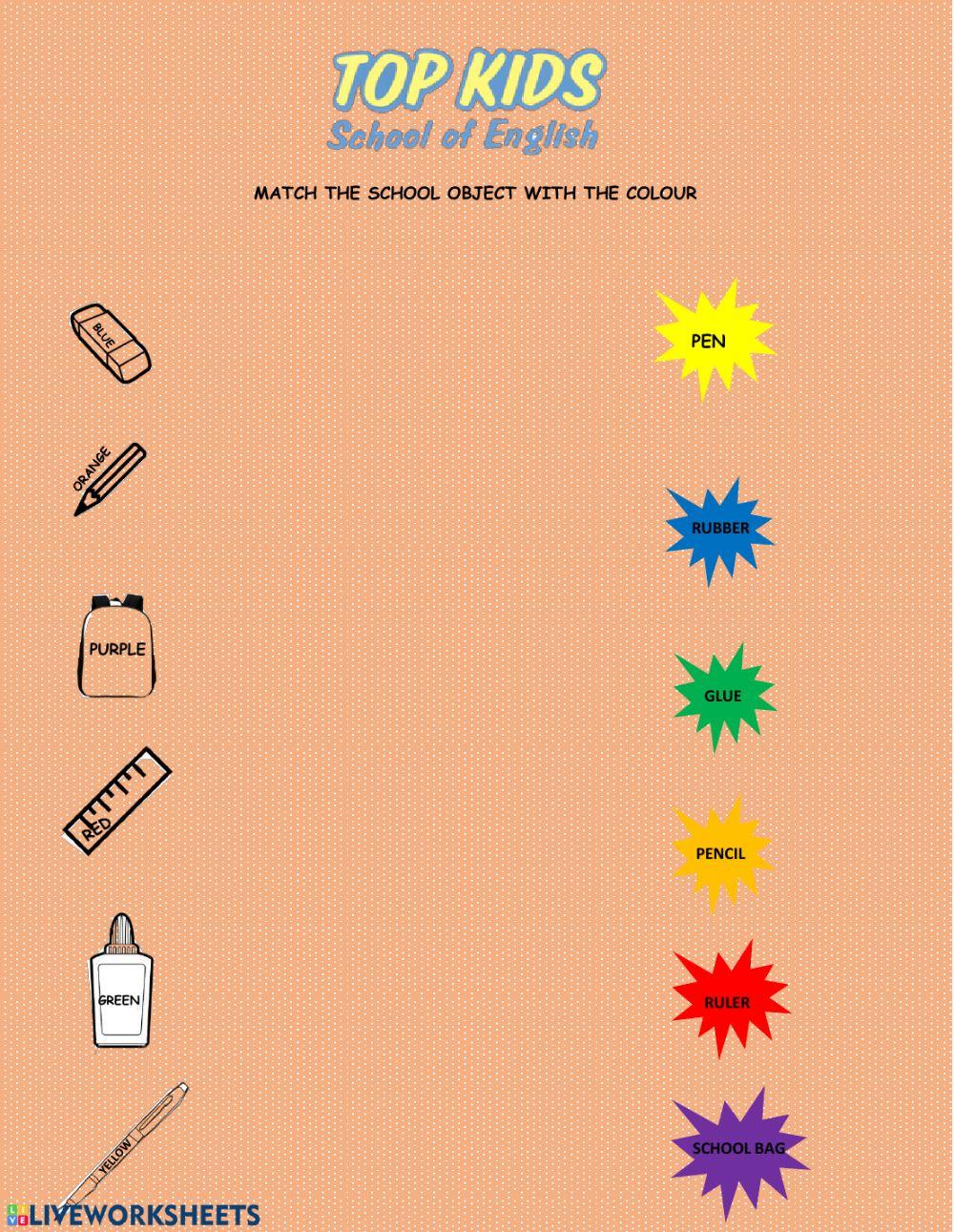 Join school objects + colours