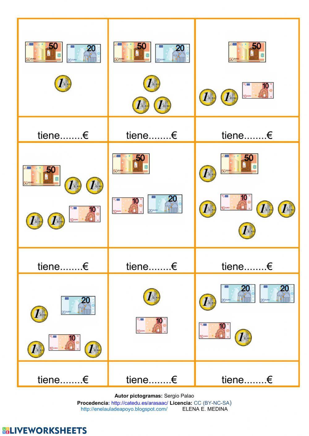 Monedas y billetes 6 Monedas y billetes 6