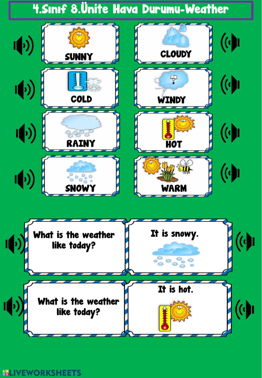 Weather worksheets