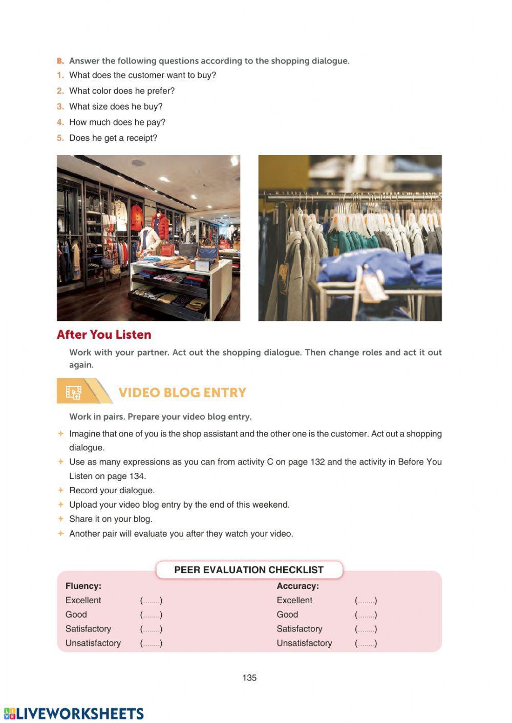 Grade 10 Theme 10 Shopping SB Page 134-135