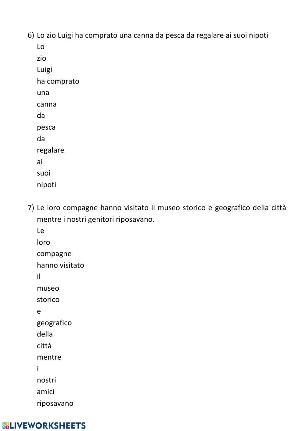 Analisi grammaticale 1
