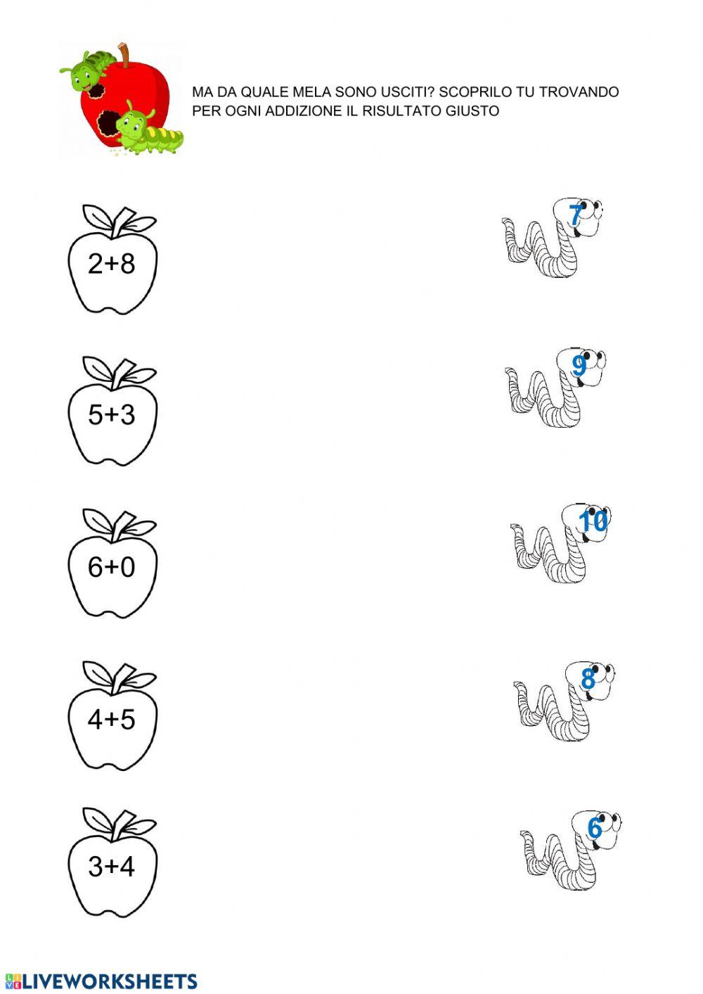 Un bruco per ogni mela