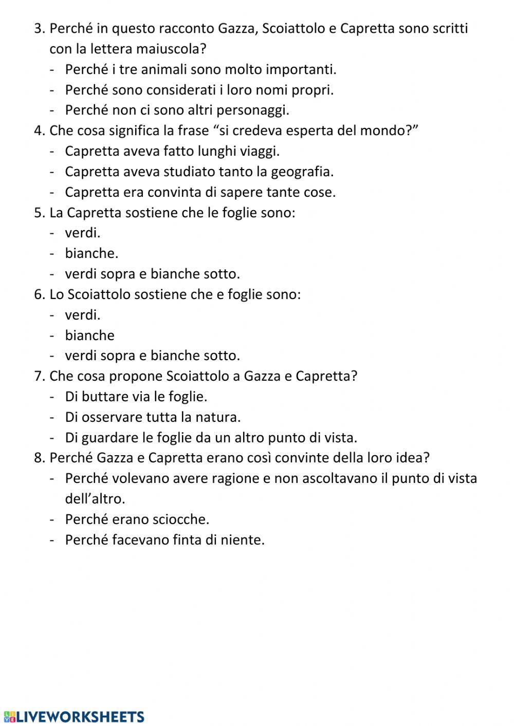 La Gazza, la Capretta e lo Scoiattolo La Gazza, la Capretta e lo Scoiattolo