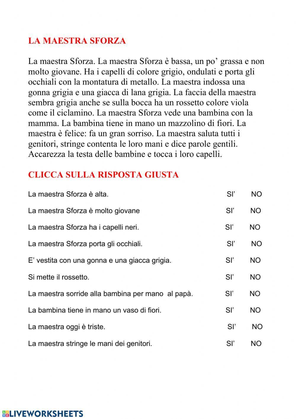 La descrizione La descrizione