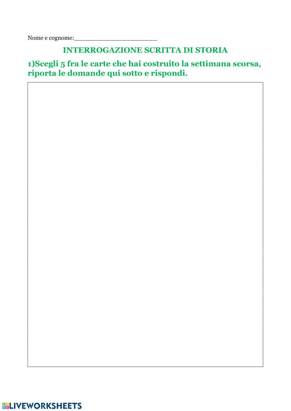 Interrogazione scritta