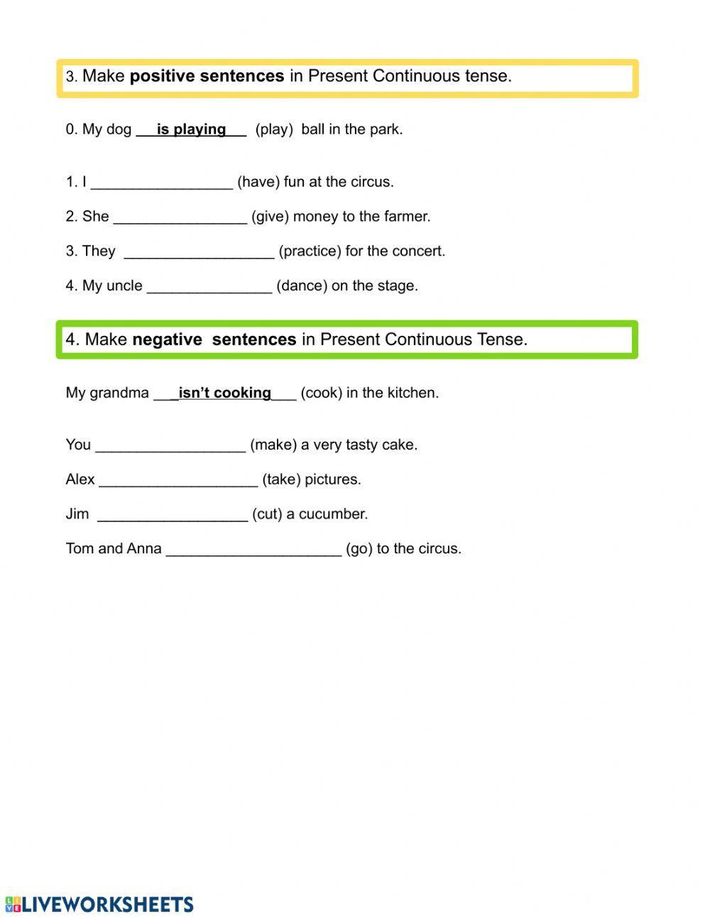 Present Continuous Tense Present Continuous Tense
