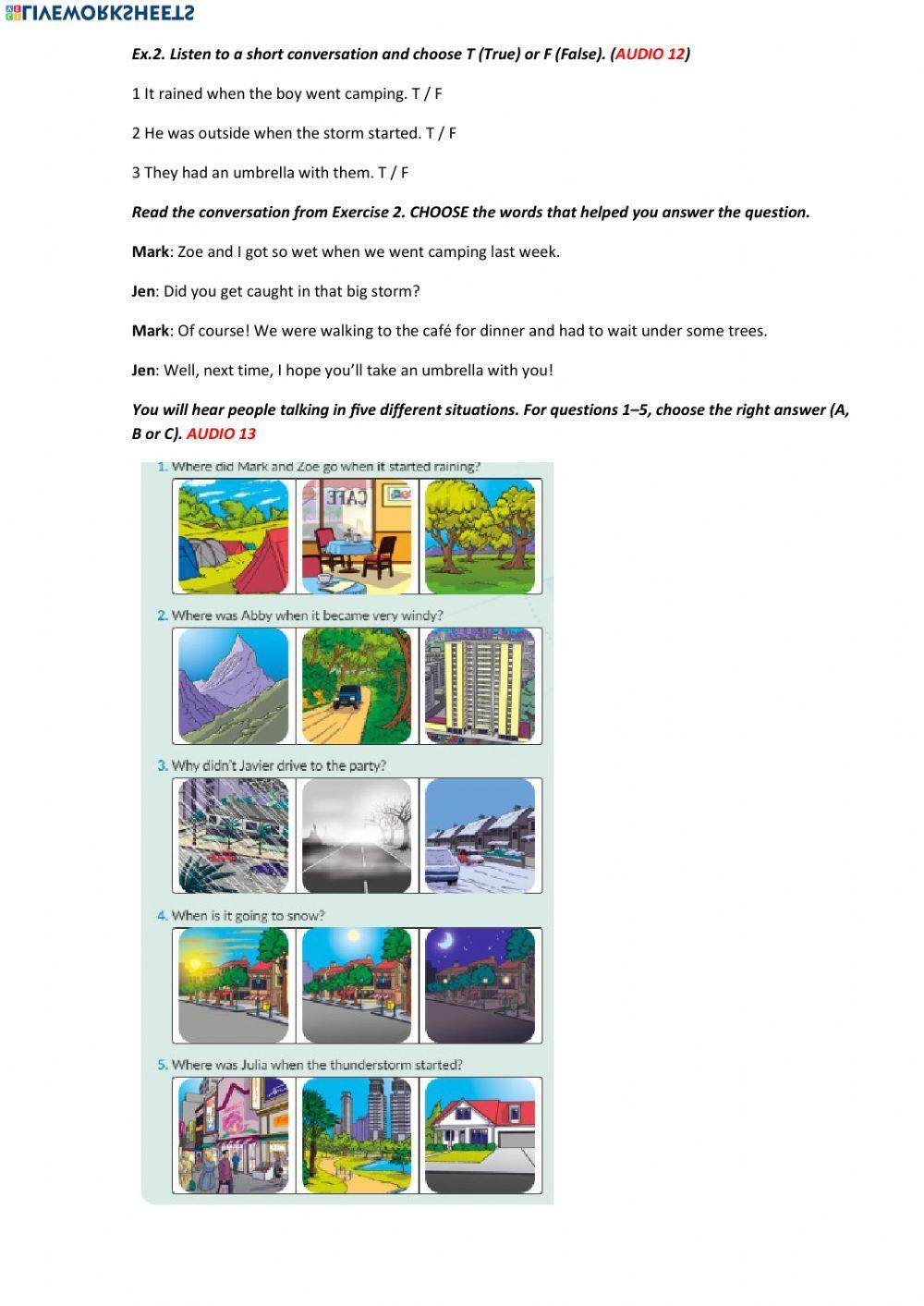 Optimise A2 U9 Listening