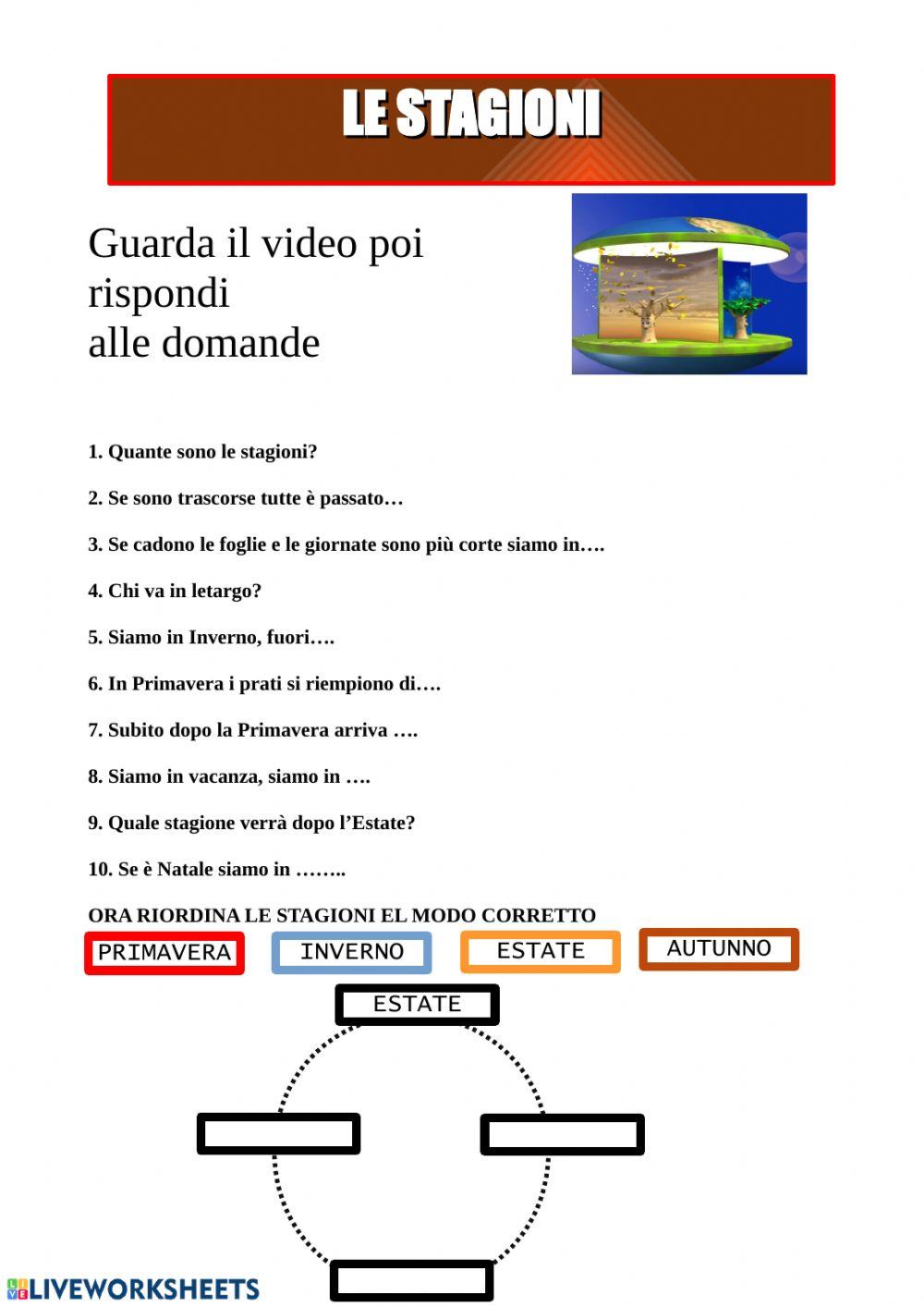 Le stagioni Le stagioni