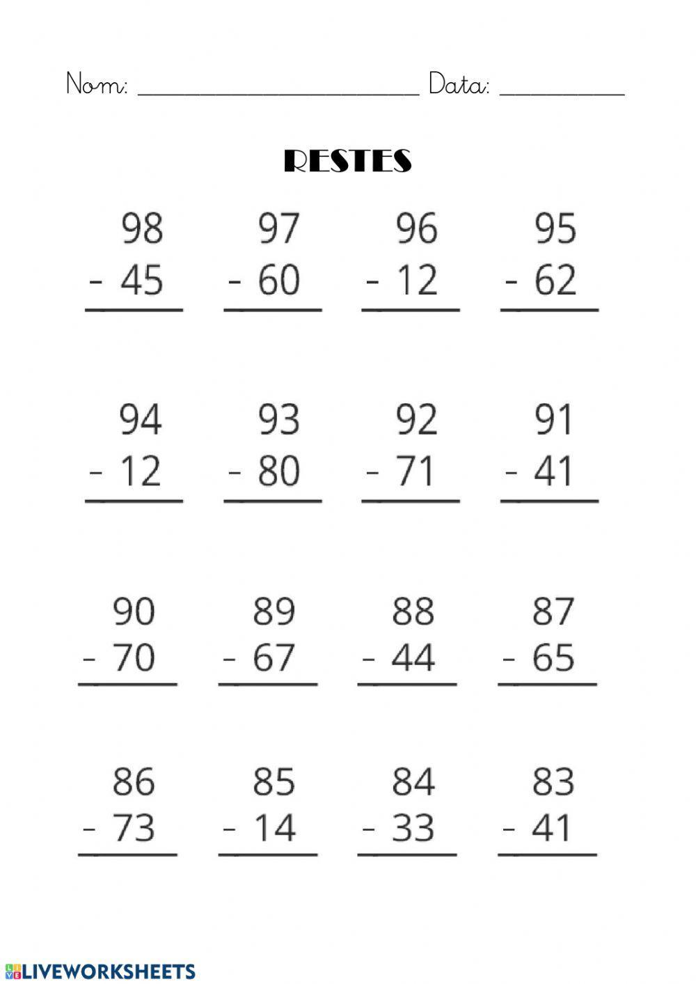 RESTES SENSE PORTAR 1r