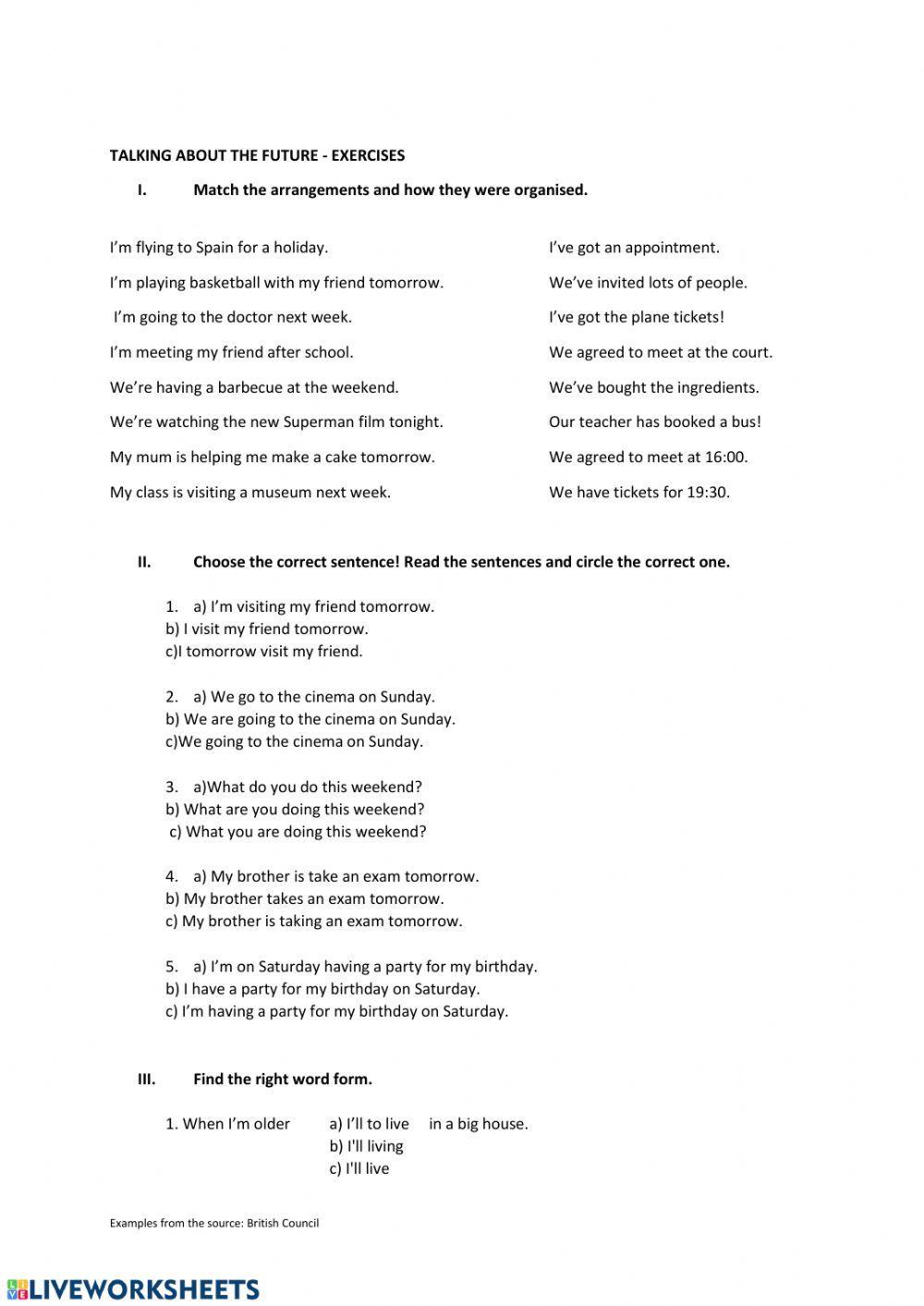 Talking about the future