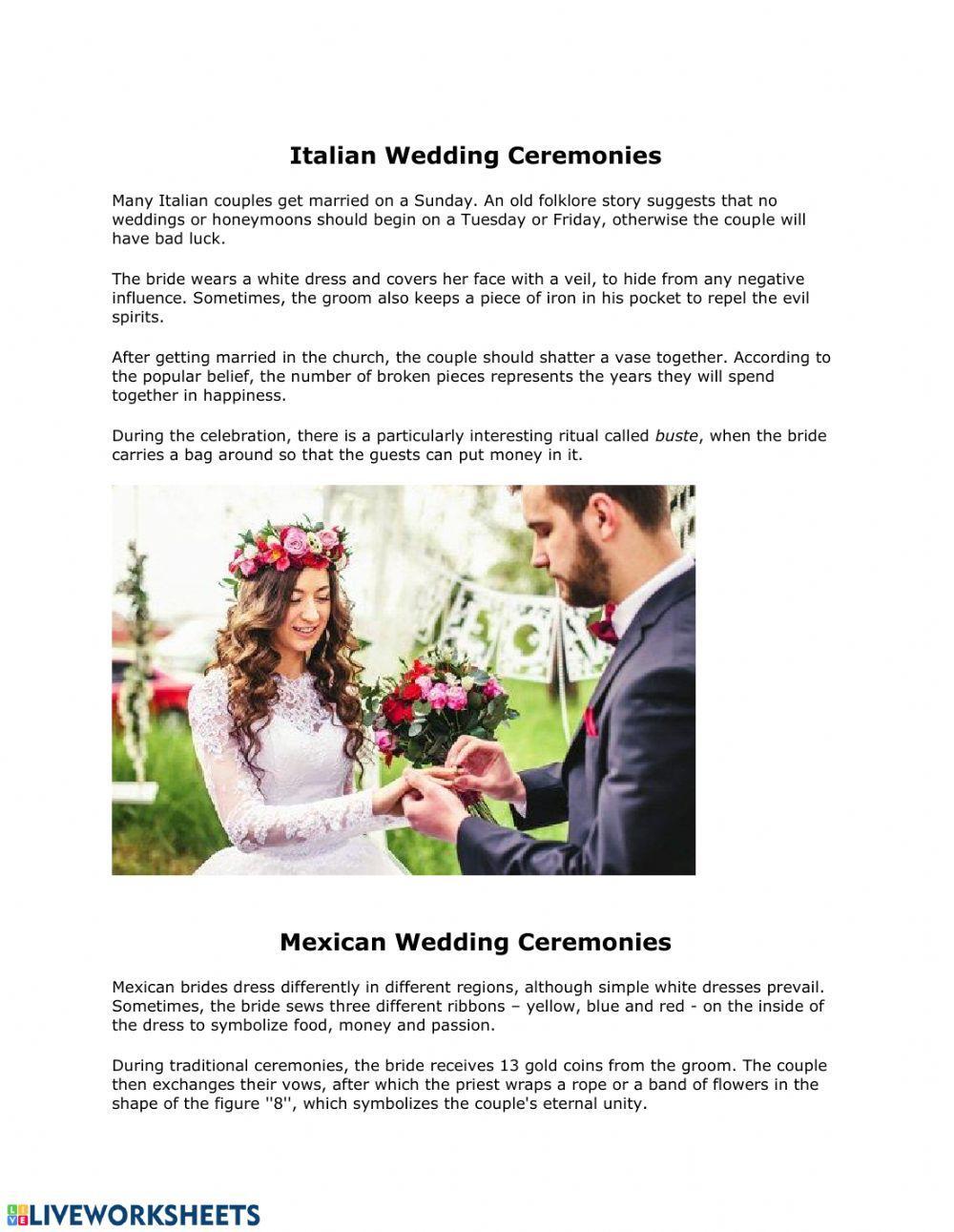 Marriage Customs around the World