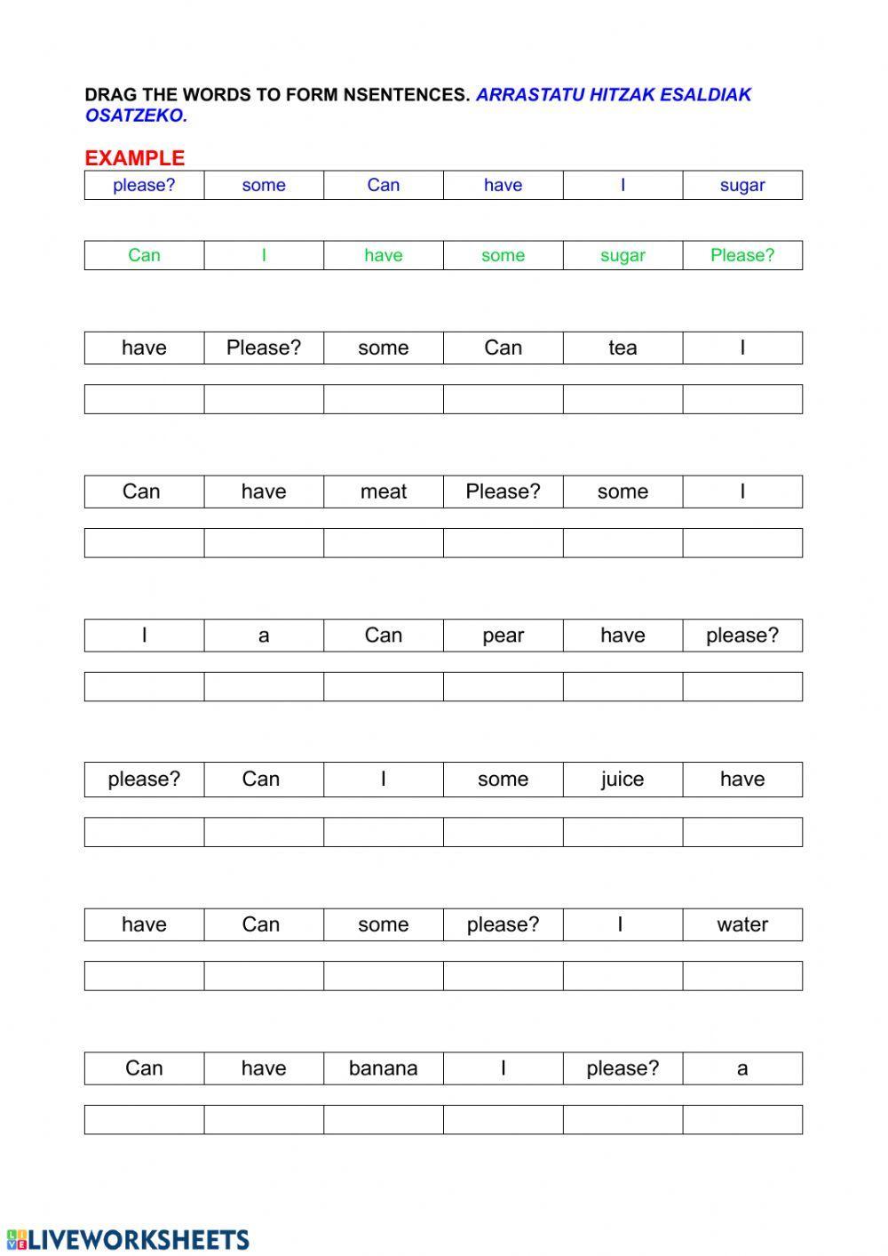 Can I have....please?