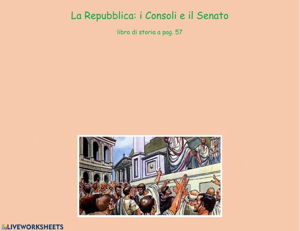 La Repubblica Romana: i Consoli e il Senato