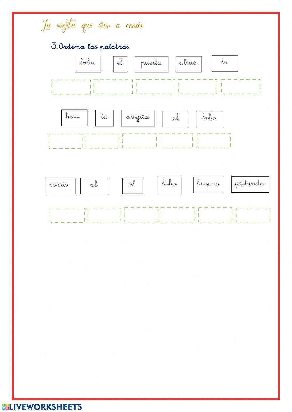 La ovejita que vino a cenar