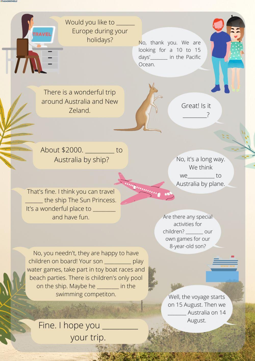 Will - to be going to - present progressive