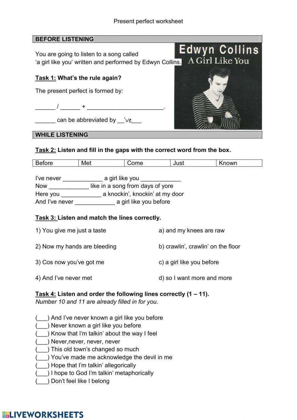 Present perfect-simple past