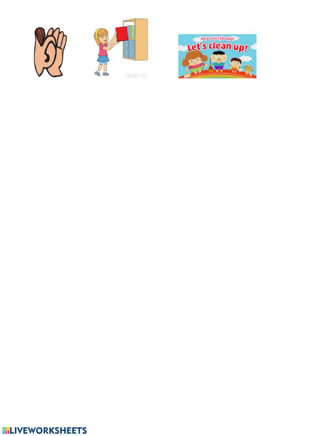 Clean up 1 worksheet Live Worksheets