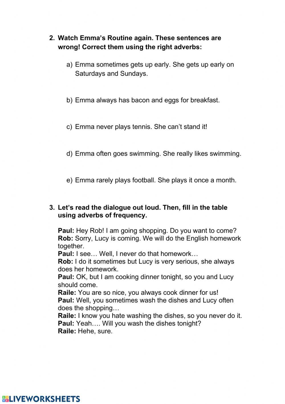 Adverbs of Frequency