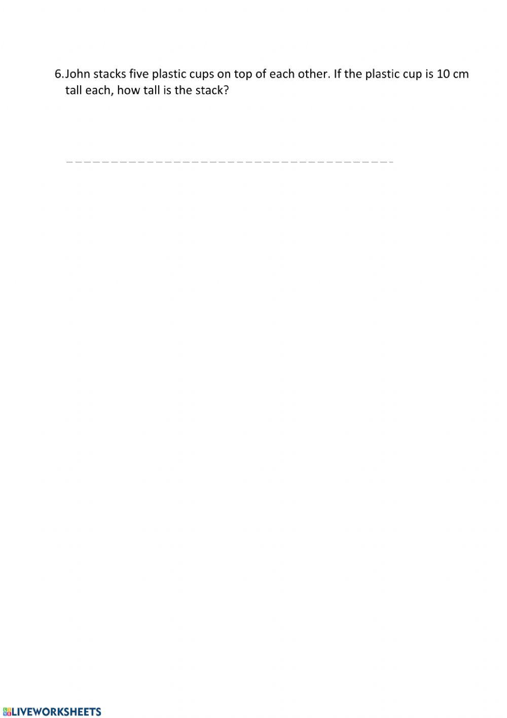 Basic Units of Measurement interactive worksheet | Live Worksheets