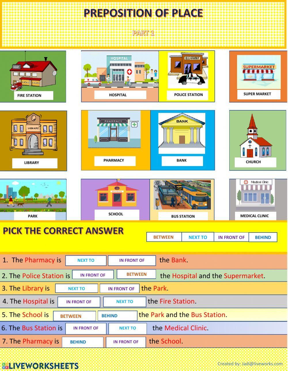 Preposition of Place