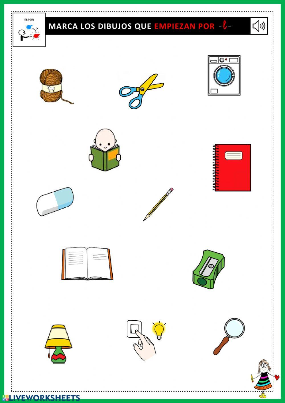 Empiezan por L (con audio)