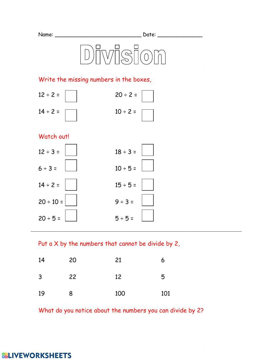 Division with remainders