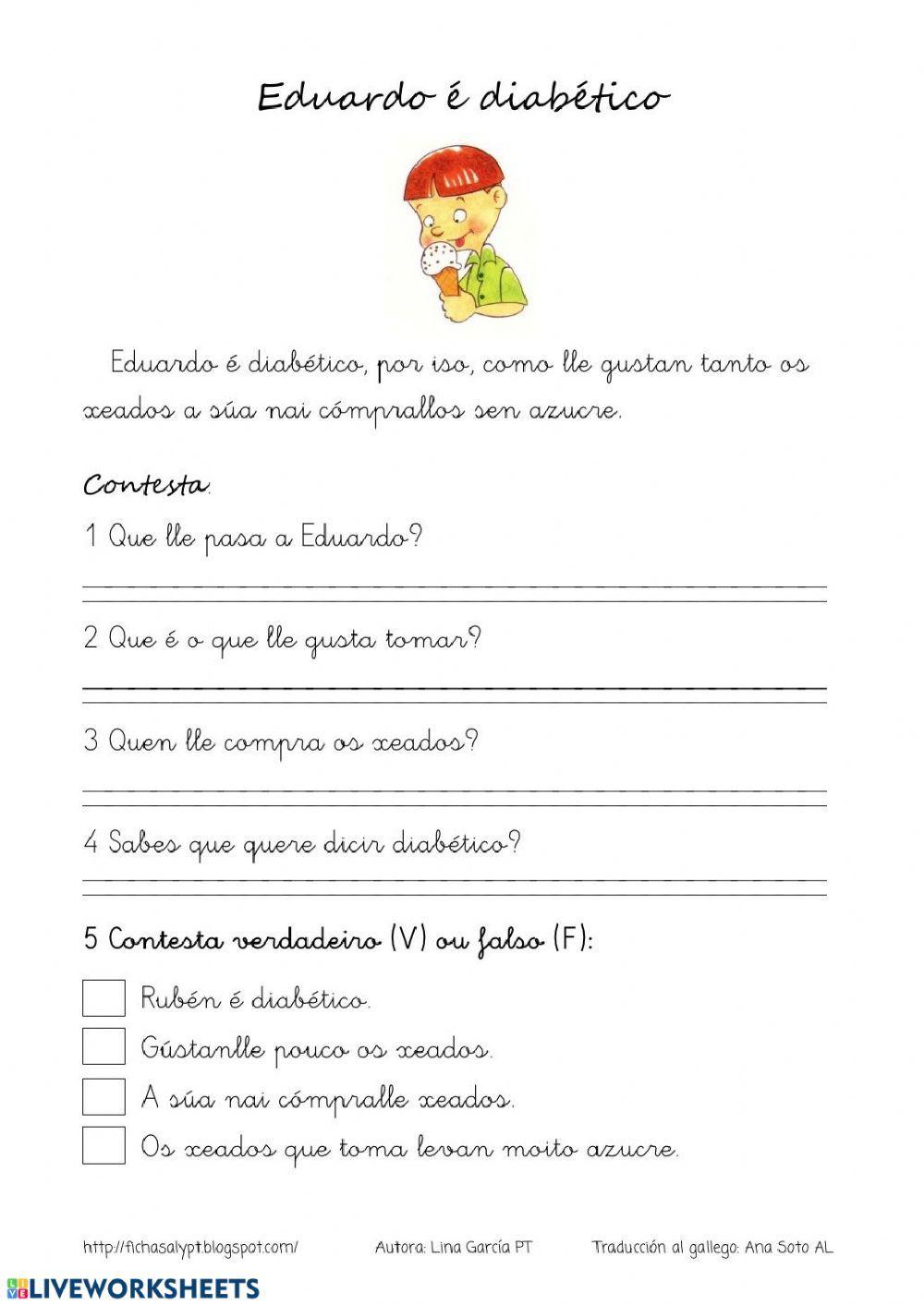 Eduardo é diabético.