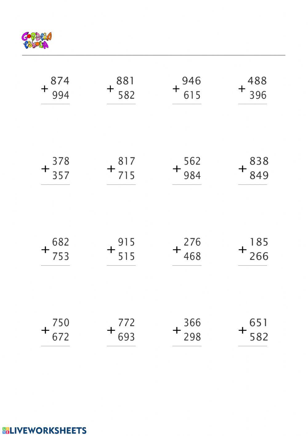 Batuketak eramanekin 1