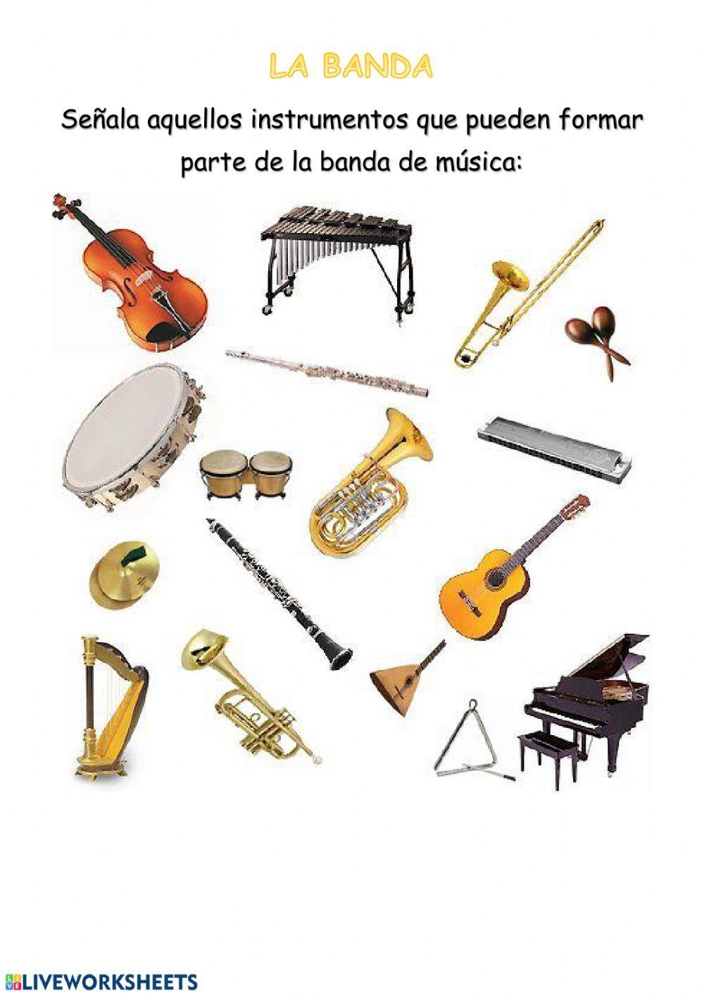 Instrumentos de la banda de música