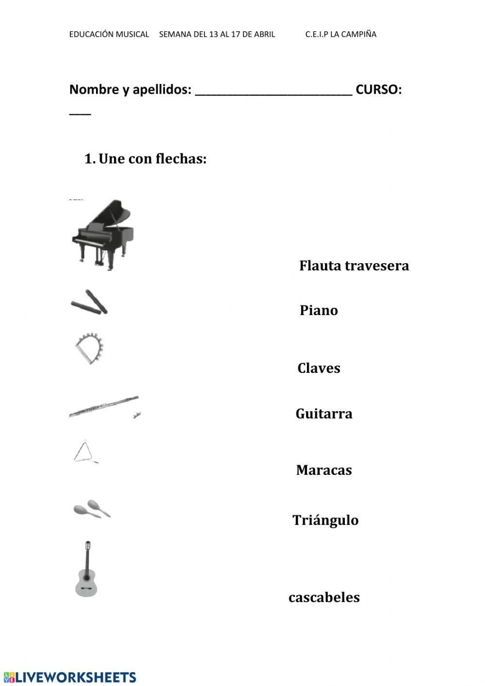 Familias de instrumentos musicales