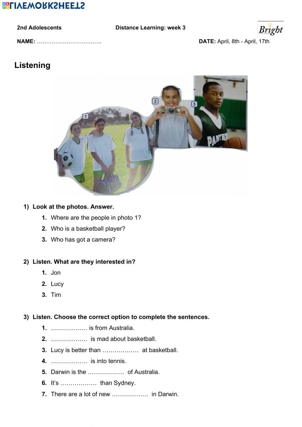 Listening: Interests