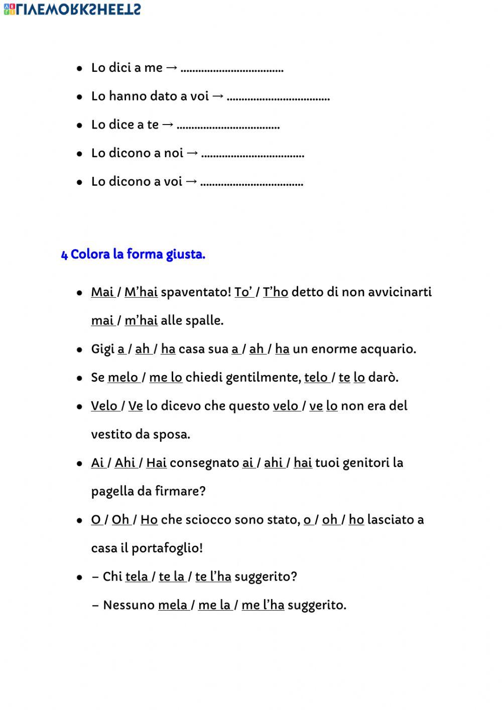 Test di ortografia 2