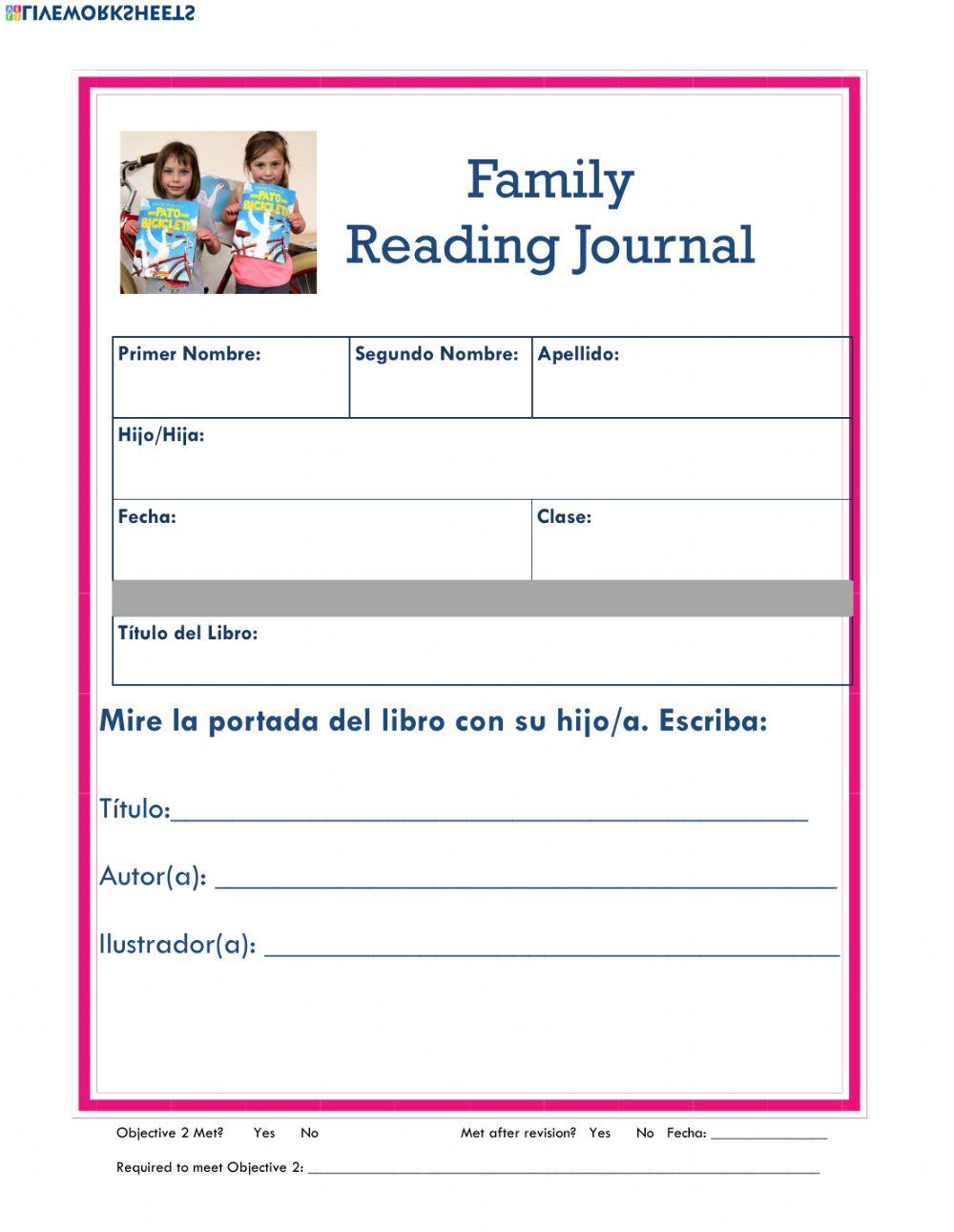 Reading Journal 2 - Spanish
