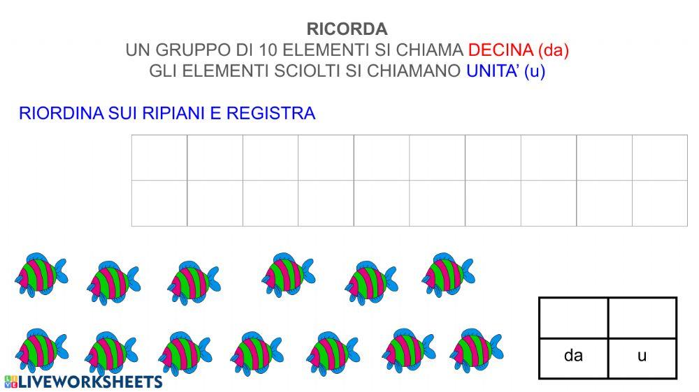 Riordina, conta e registra