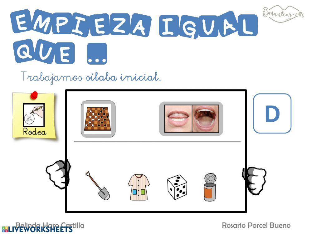 EMPIEZA POR SÍLABAS CON D