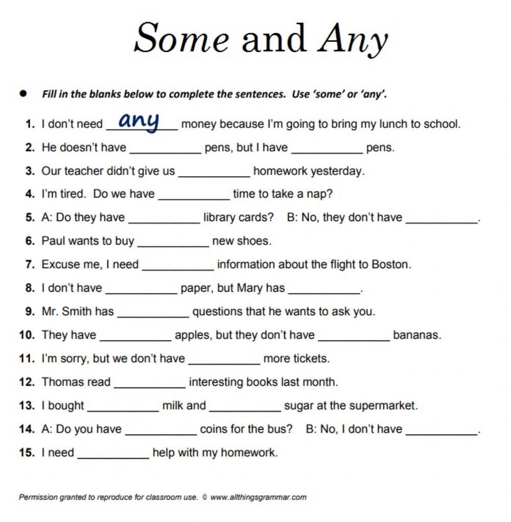 Тема a an some any. Тема a an some any