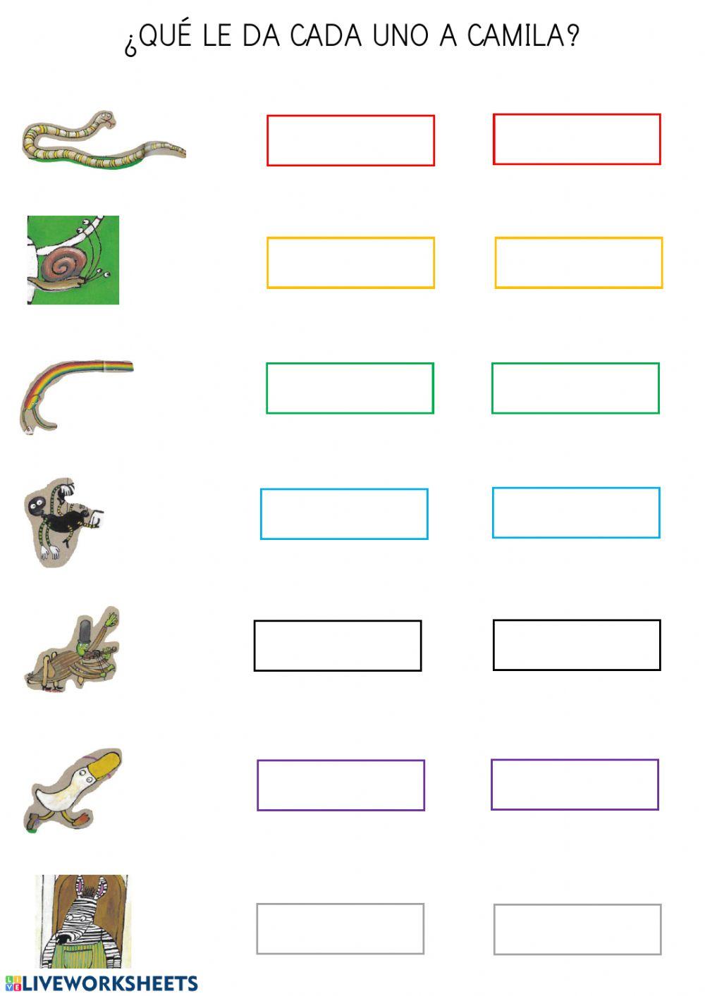 Regalos que recibe Camila