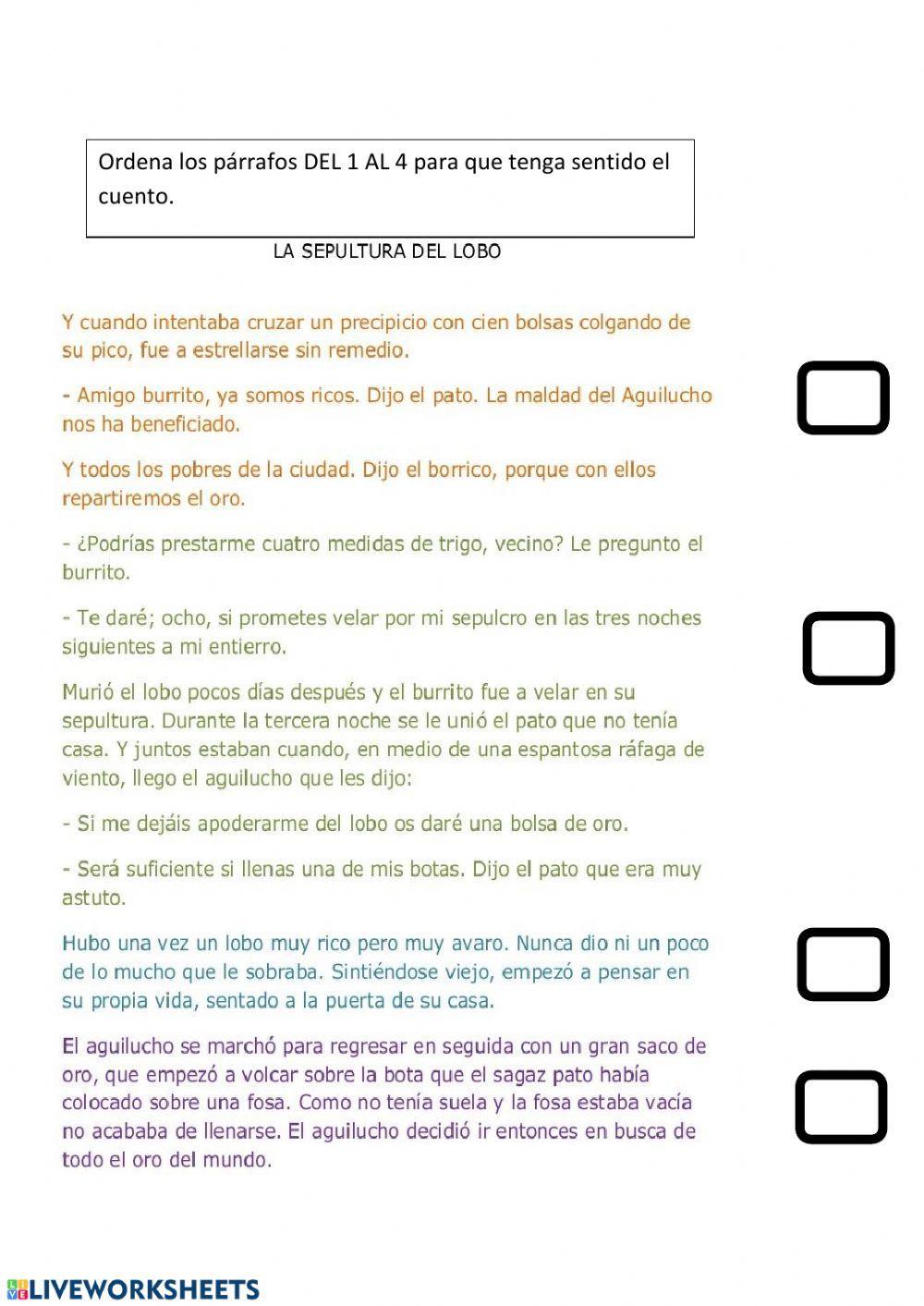 Cuentos desordenados