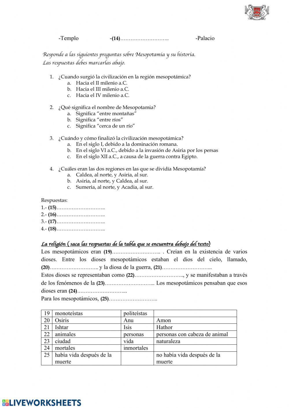 Primeras civilizaciones (1)