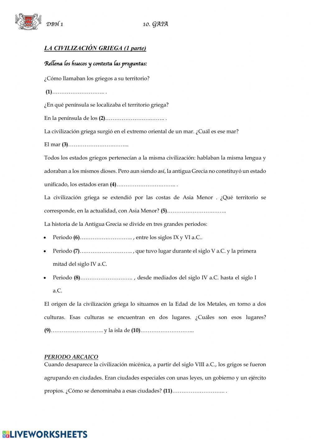(1 ESO) La civilización griega (1)