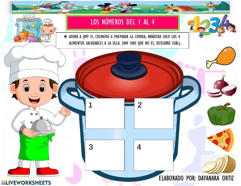 Números y alimentos