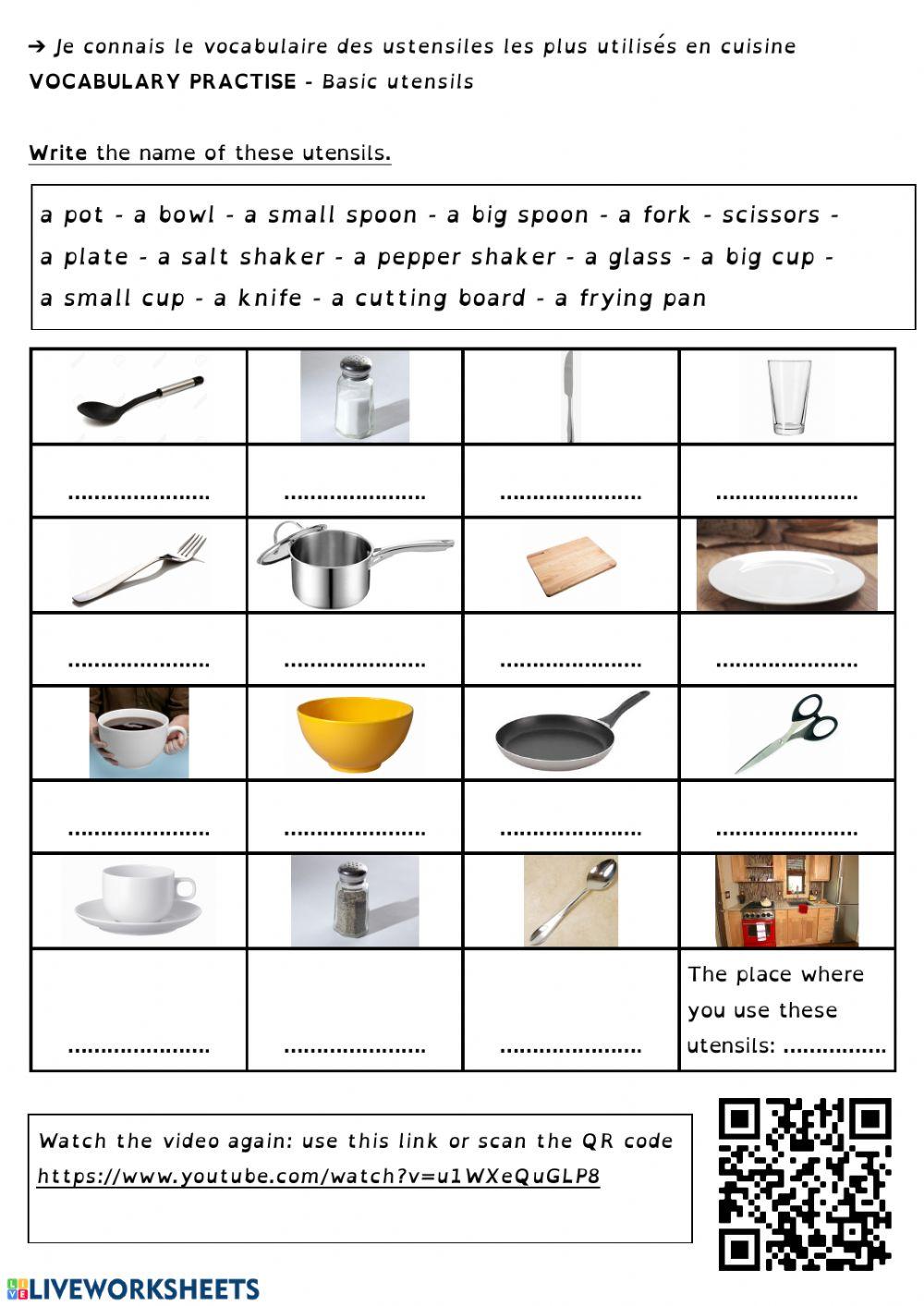 Basic utensils