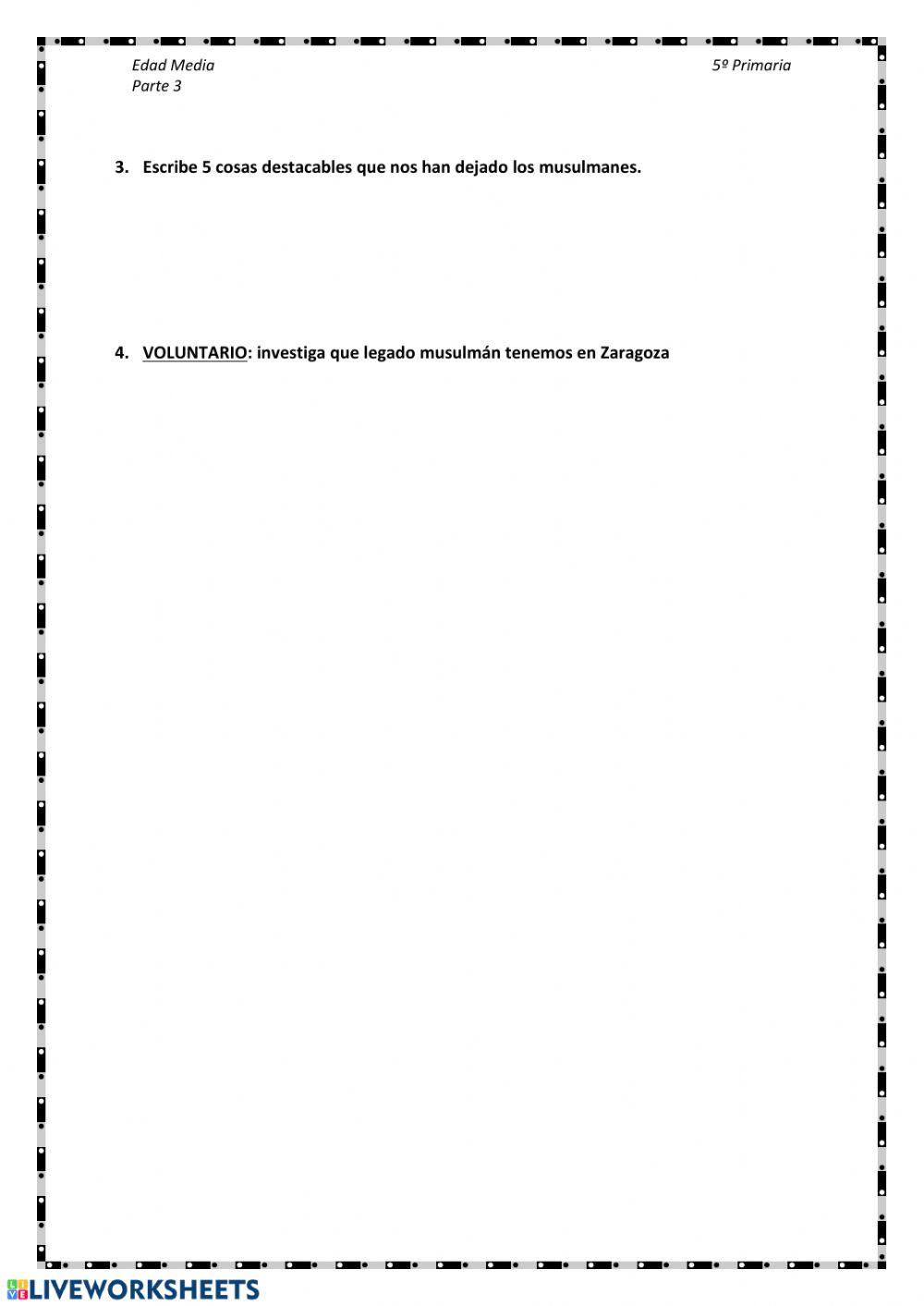 Edad Media. Vida en Al-andalus