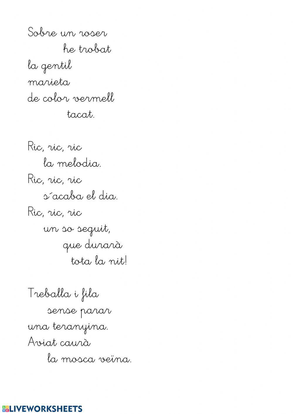 Lola Casas.Poemes de bestioles del pati.