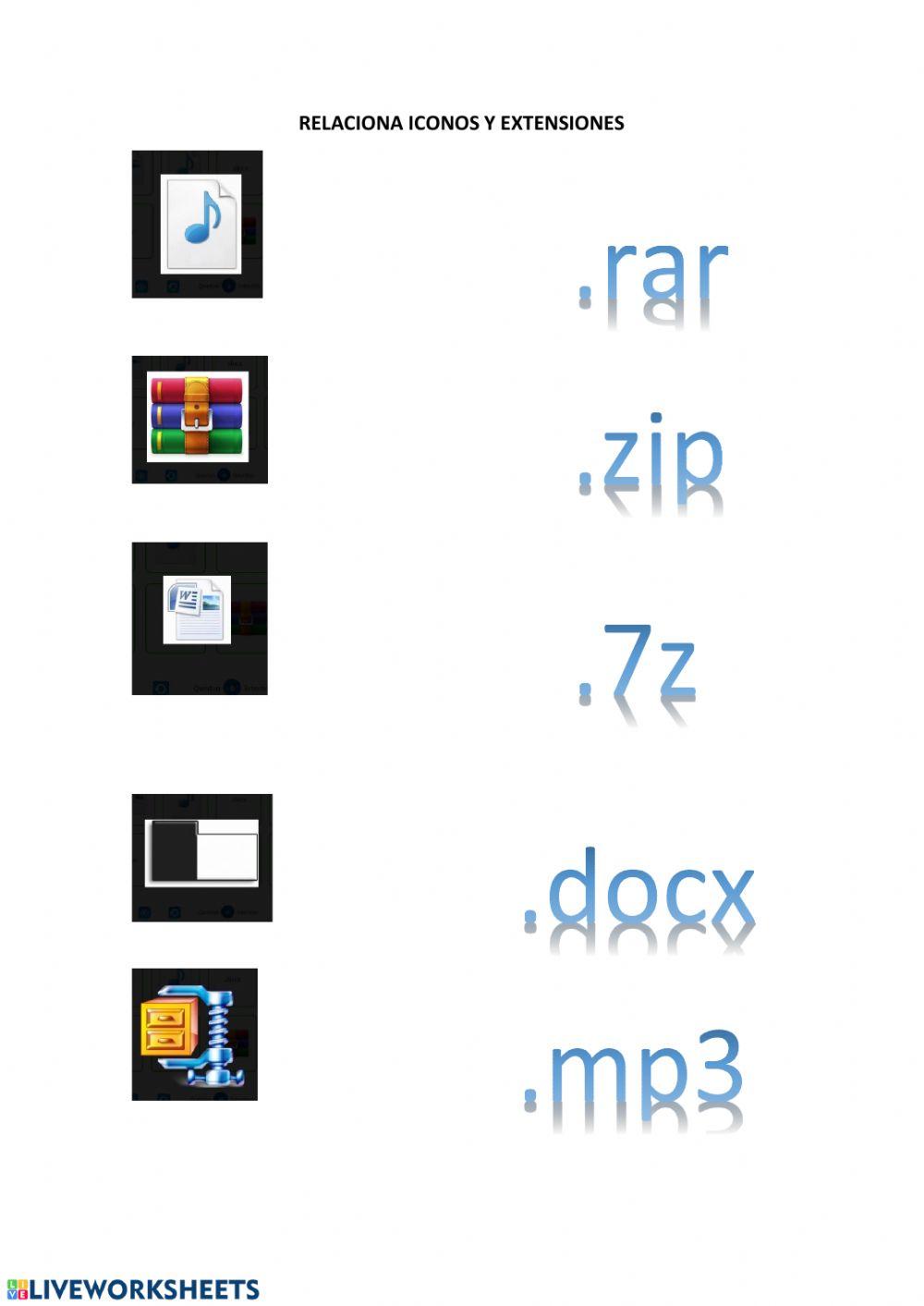 Iconos y extensiones
