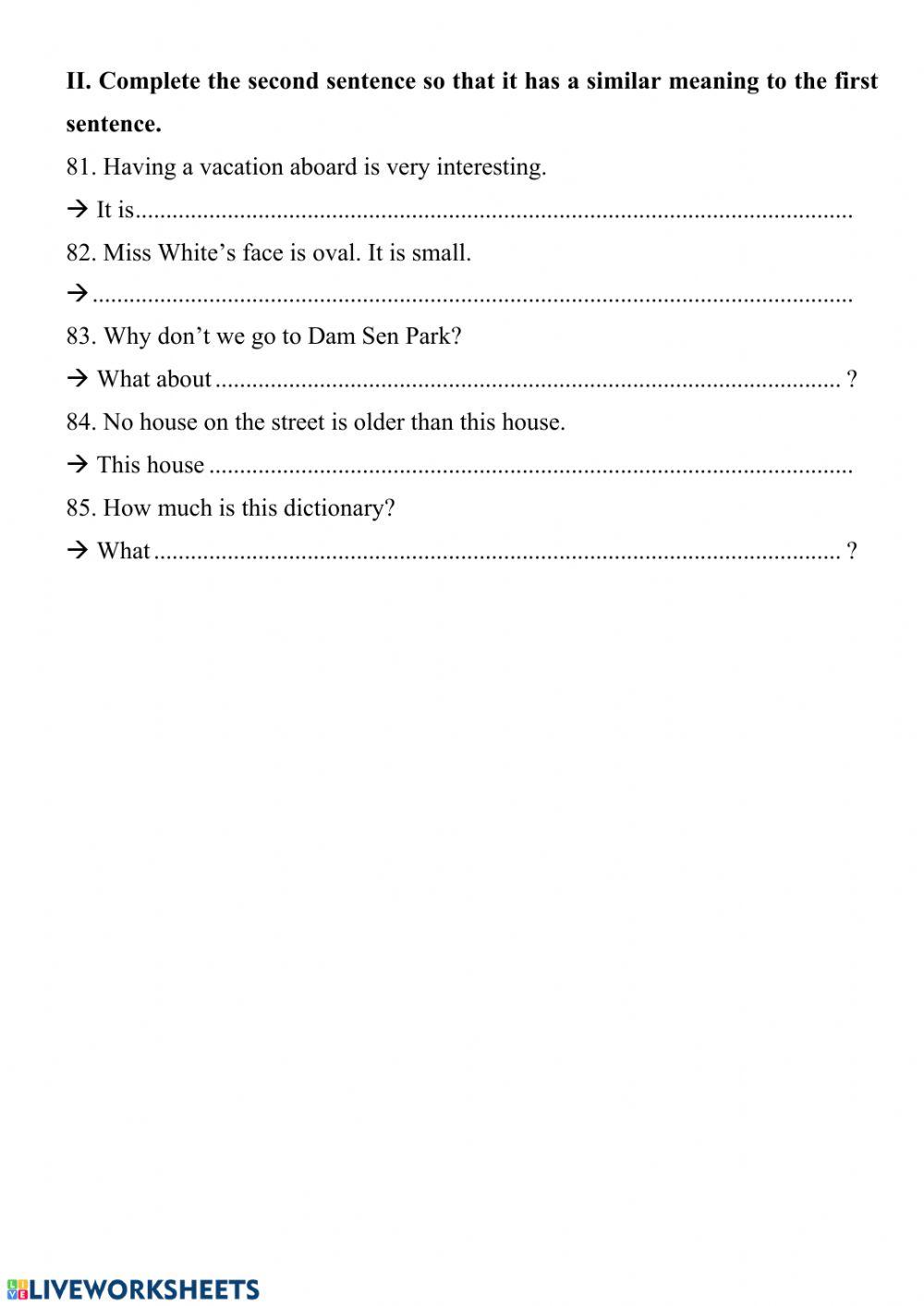 Exam practice test 5