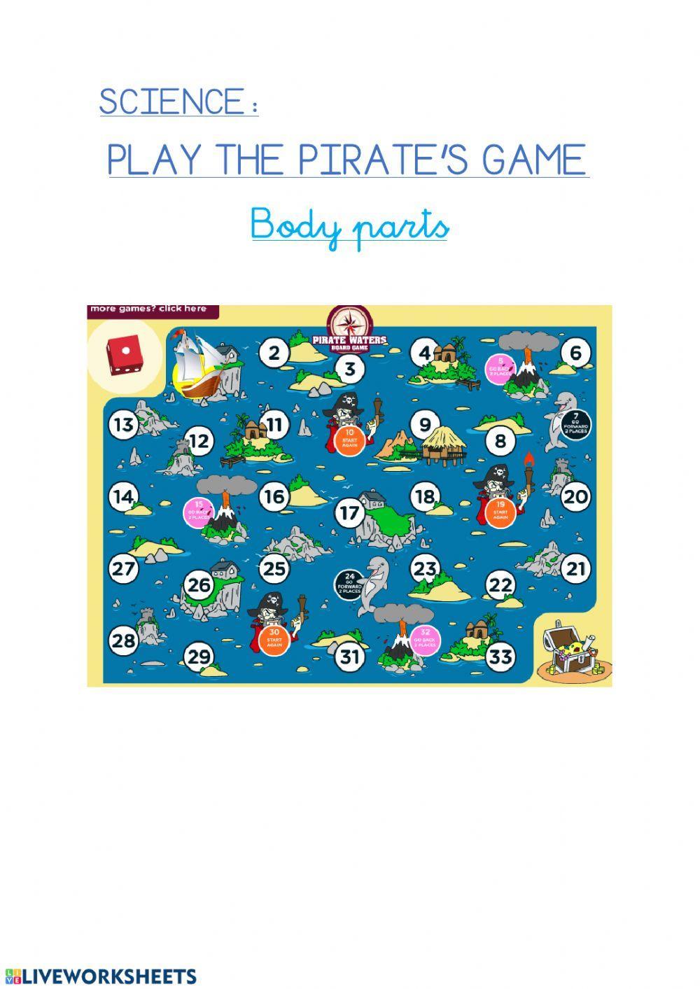 Pirate game body parts