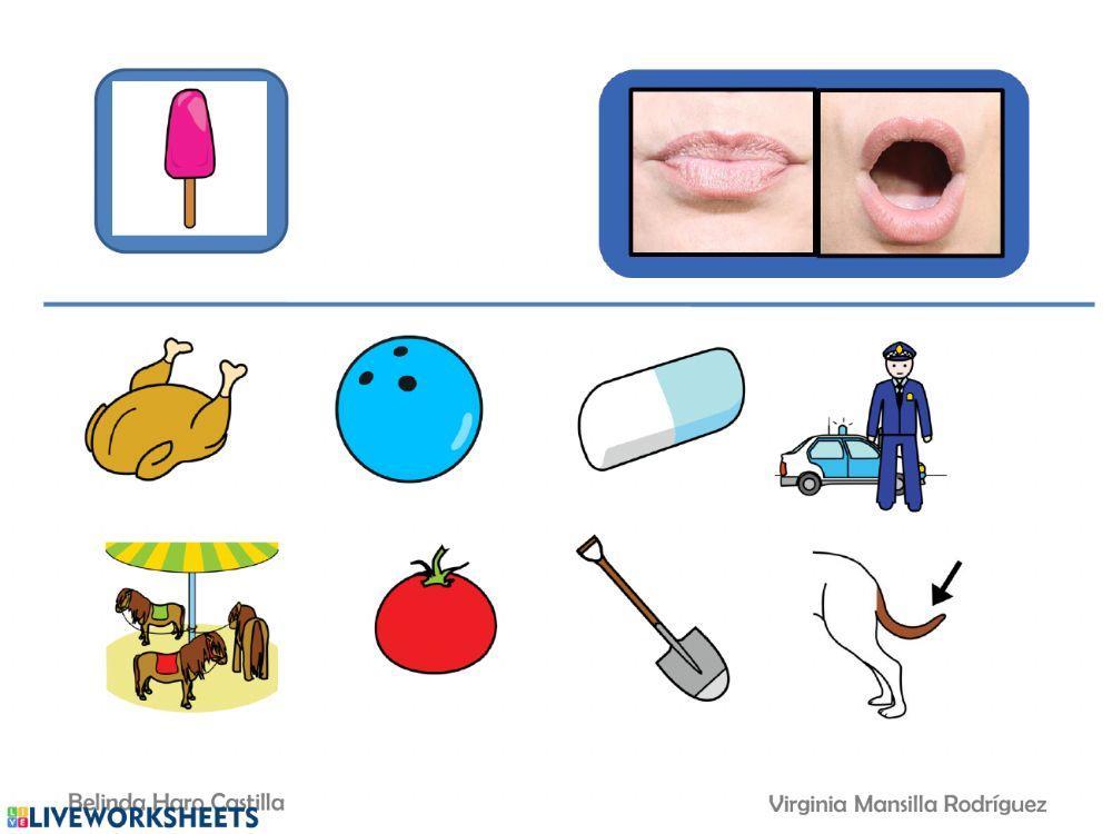 Empieza por silabas con p