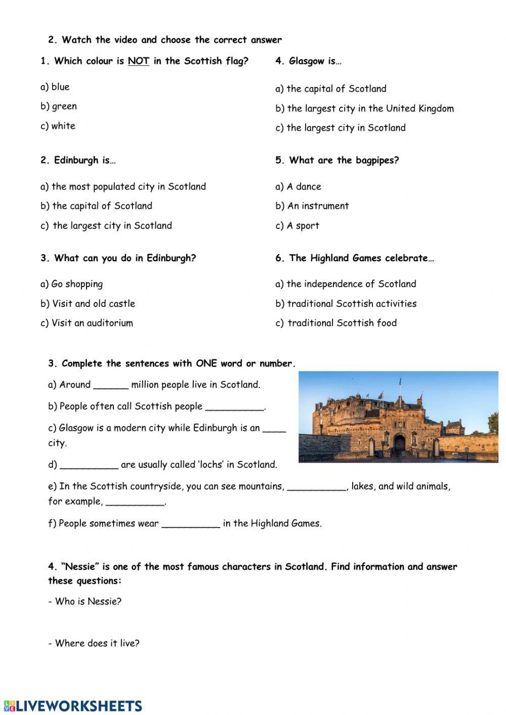 Scotland Video 1ESO